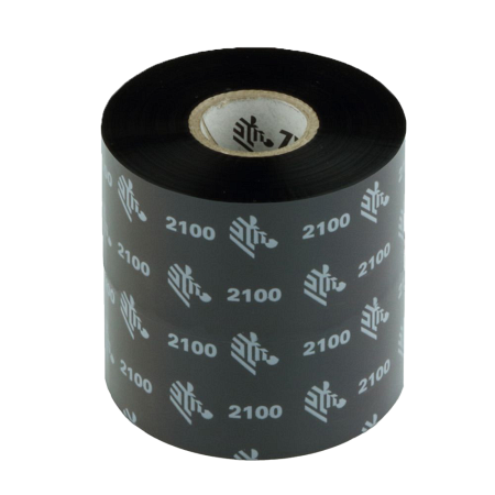 Красящая лента (Риббон) Zebra 2100 Wax (60mm x 450m, wax, втулка 1